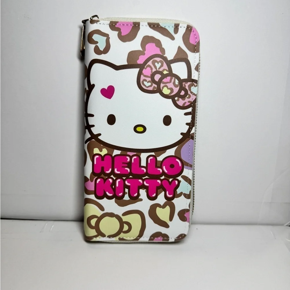 Hello Kitty Leopard Print Wallet NWT